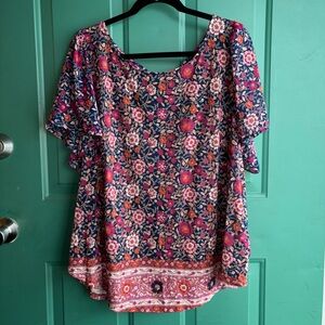 Lucky Brand 2x Blouse excellent condition